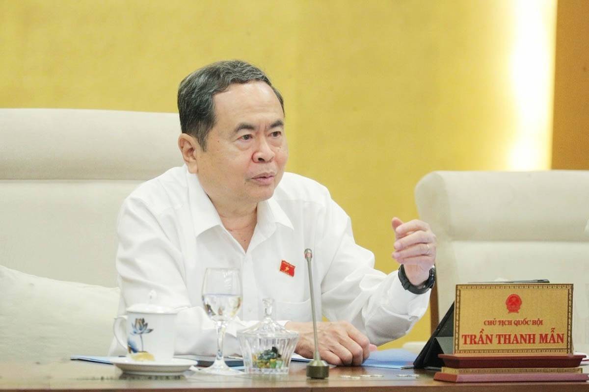 Ủy viên Bộ Chính trị, Chủ tịch Quốc hội Trần Thanh Mẫn. 