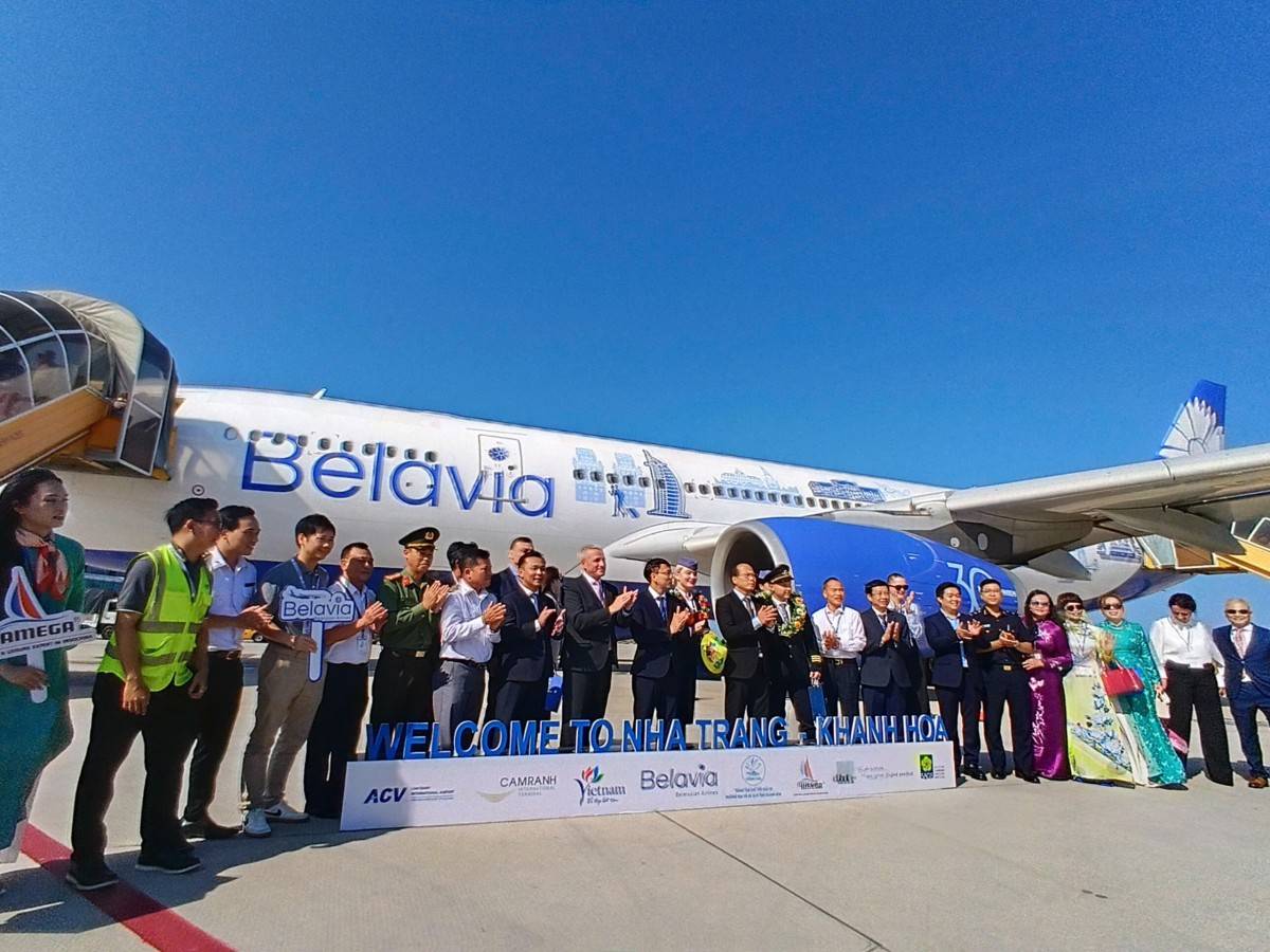 Khánh Hòa: Chào đón chuyến bay đầu tiên từ Minsk - Belarus đến Cam Ranh - Việt Nam