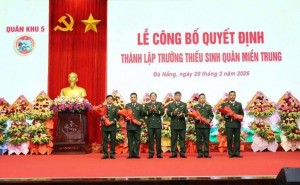 Quân khu 5 thành lập Trường Thiếu sinh quân miền Trung tại Đà Nẵng
