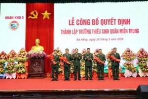 Quân khu 5 thành lập Trường Thiếu sinh quân miền Trung tại Đà Nẵng