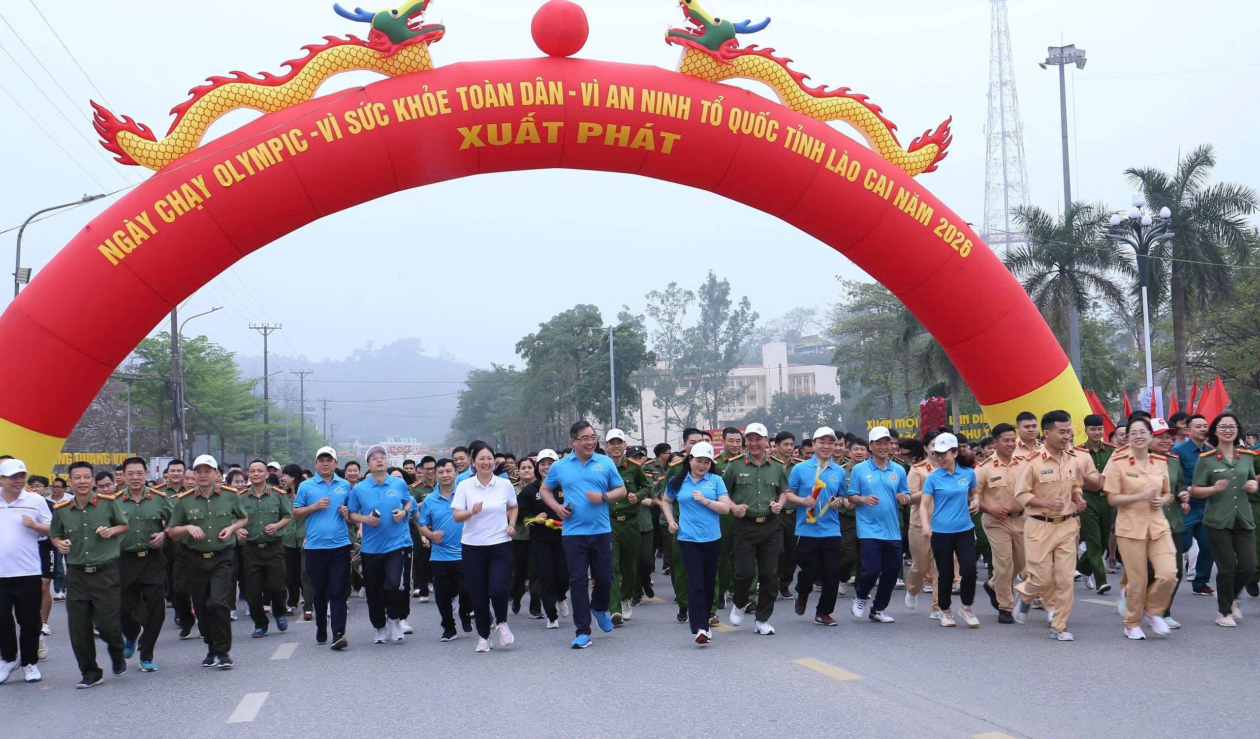 Lào Cai phát động Ngày chạy Olympic và Giải Việt dã truyền thống năm 2026