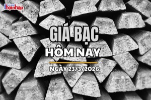Giá bạc hôm nay 23/3/2026: Giá bạc trong nước và thế giới tiếp tục giảm