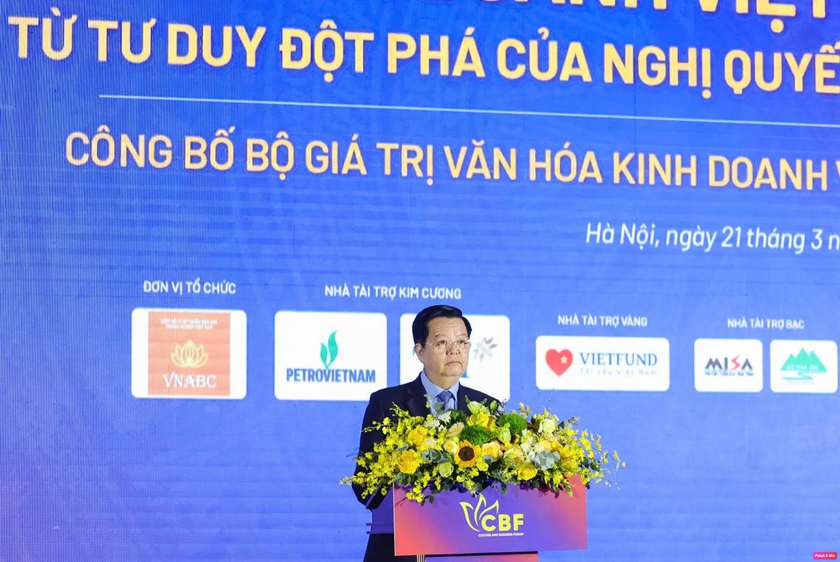 VIETFUND được vinh danh, nhận Bằng khen Nhà tài trợ Vàng tại Diễn đàn Văn hóa Kinh doanh Việt Nam 2026