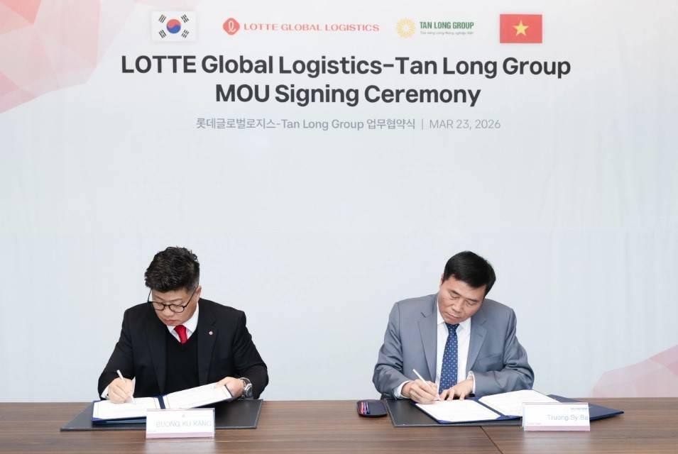 Tân Long hợp tác Lotte, mở hướng giảm chi phí logistics cho nông sản Việt Nam.