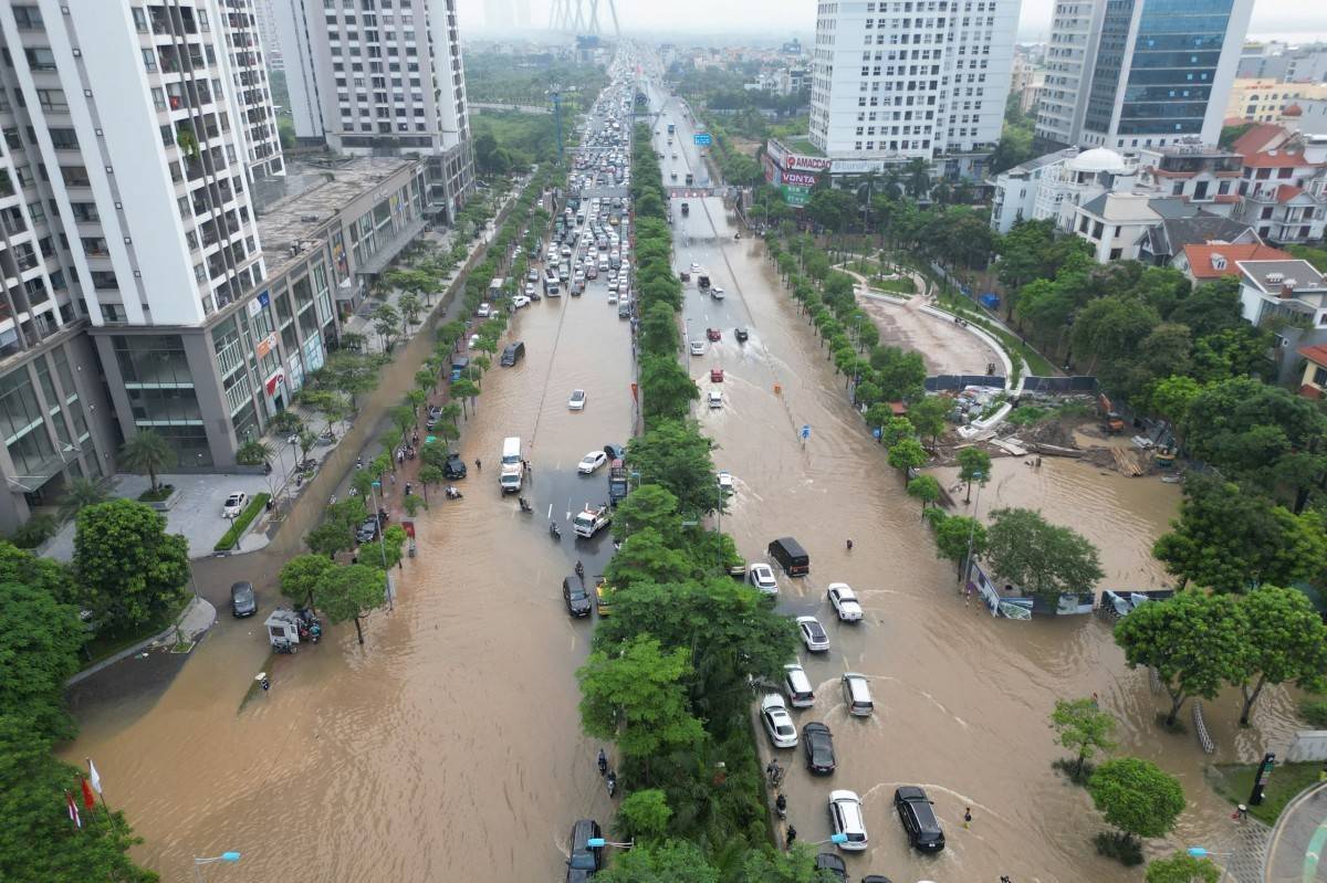 Hà Nội tính bài toán chống úng ngập