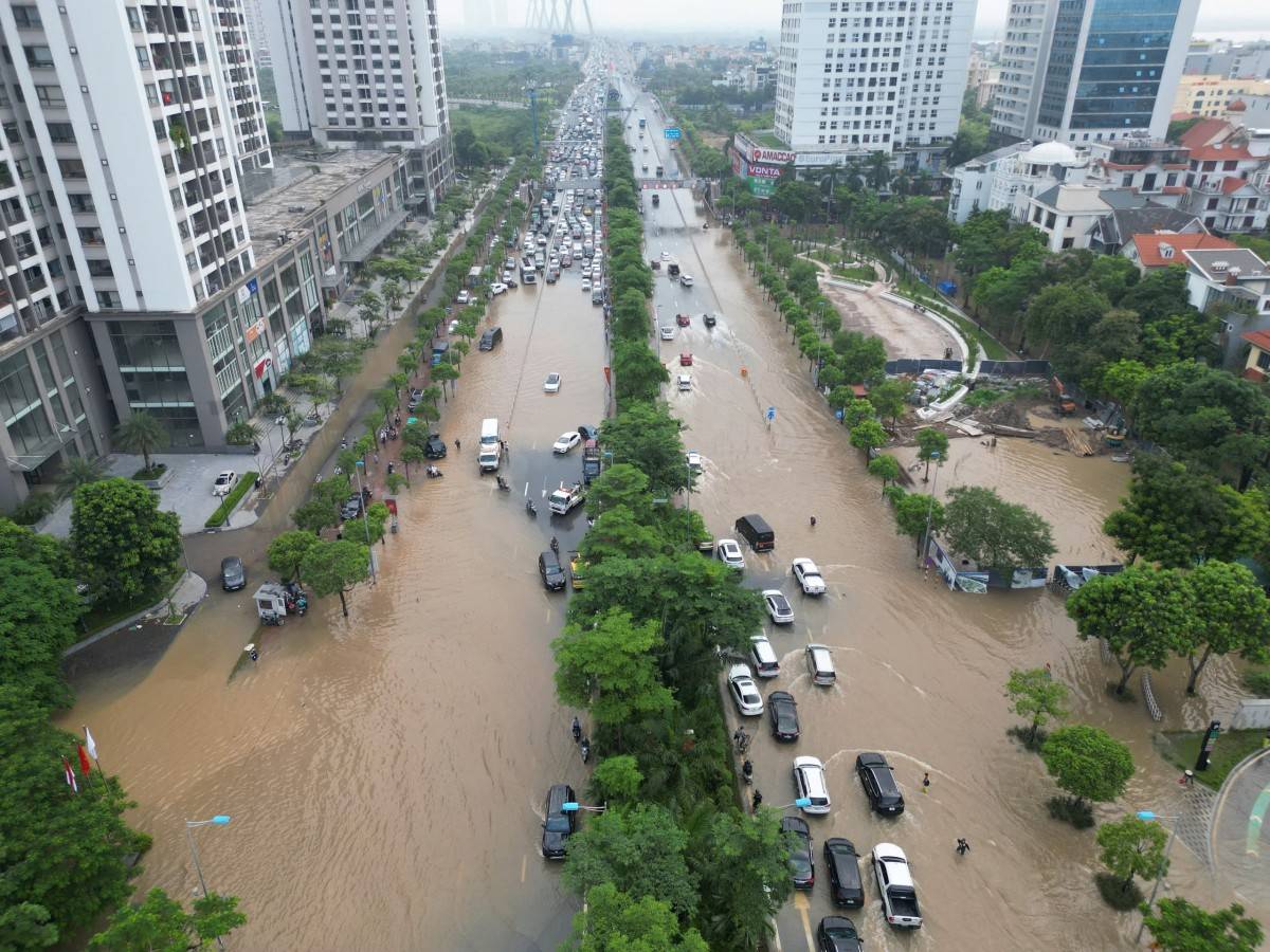 Hà Nội tính bài toán chống úng ngập