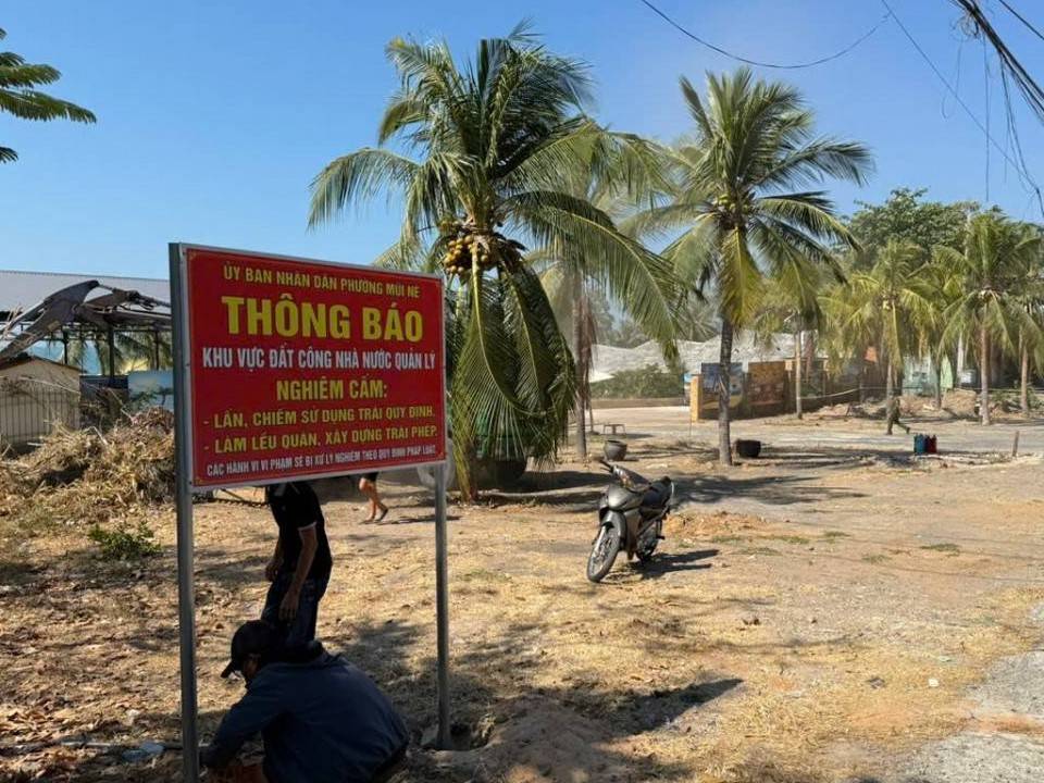 Lâm Đồng: Thu hồi hơn 800m² đất công bị lấn chiếm tại phường Mũi Né