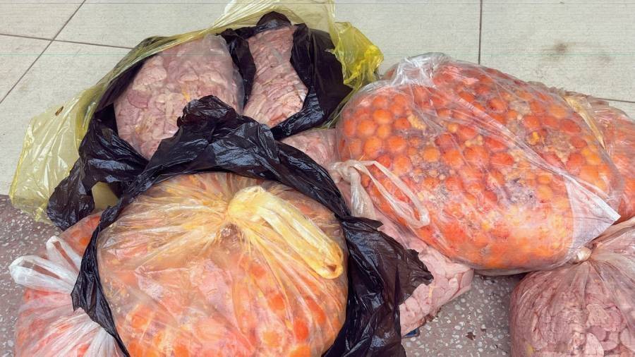 Hơn 70kg Tràng và trứng non bị bắt giữ tại cửa khẩu