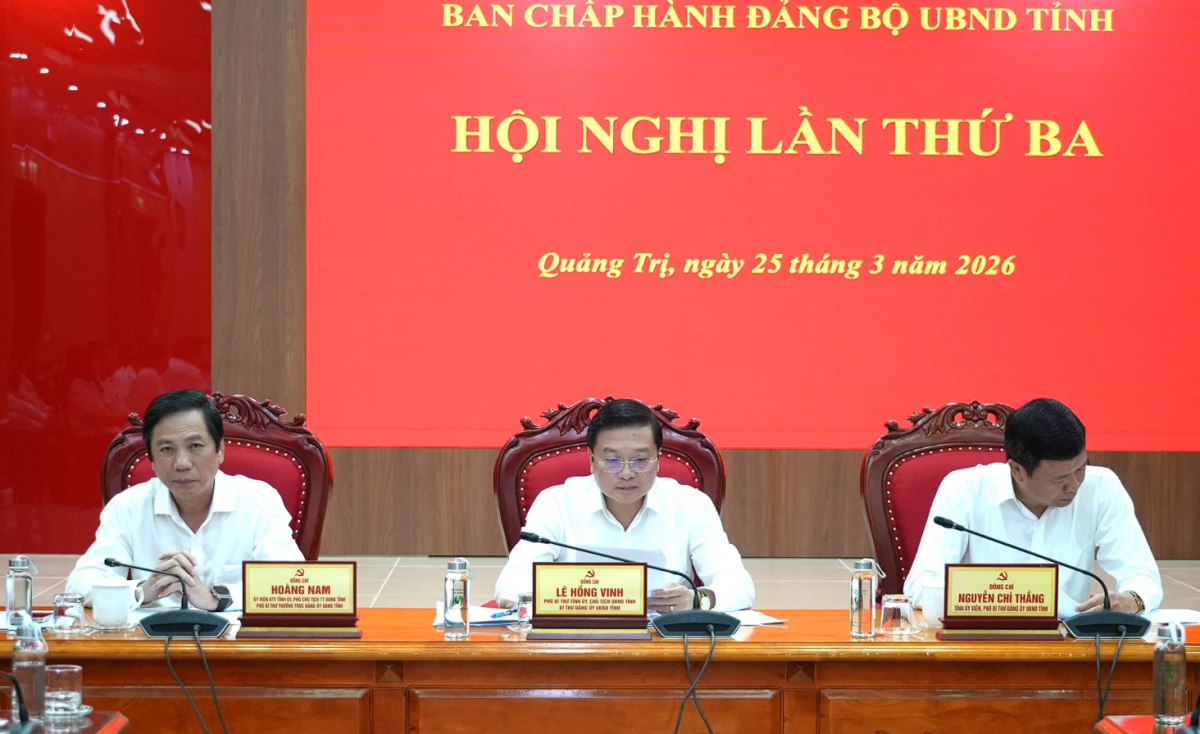 Ban Chấp hành Đảng bộ UBND tỉnh Quảng Trị triển khai nhiệm vụ trọng tâm quý II/2026