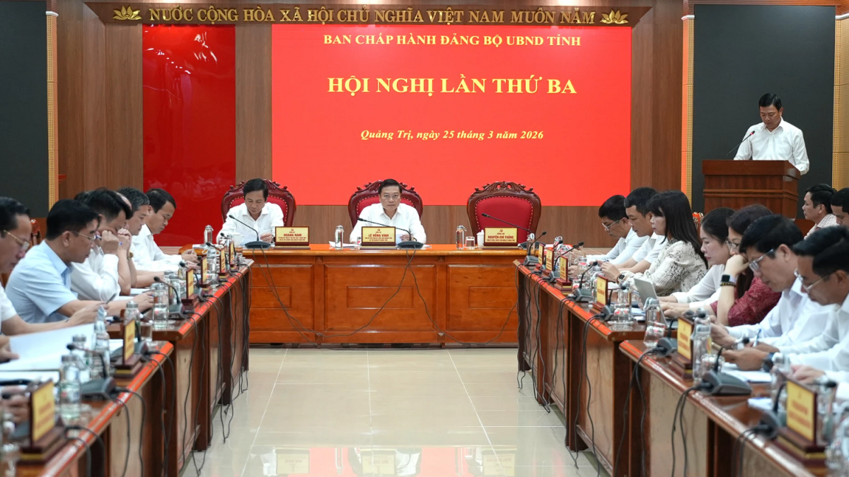 Ban Chấp hành Đảng bộ UBND tỉnh Quảng Trị triển khai nhiệm vụ trọng tâm quý II/2026