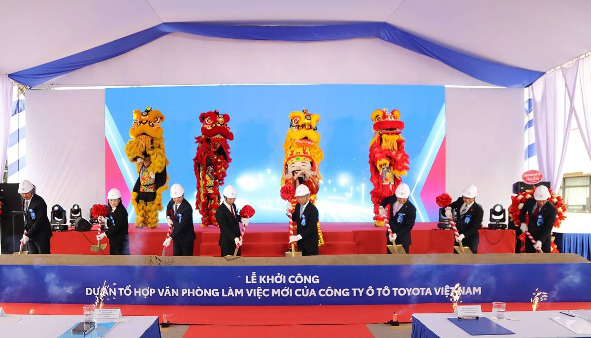 Toyota khởi công tổ hợp 8.700m² tại Phú Thọ, khởi động dự án hybrid 360 triệu USD