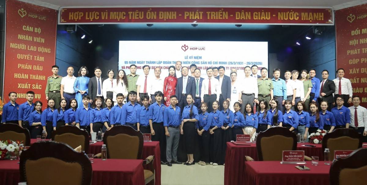 Tổng Công ty Cổ phần Hợp Lực (Thanh Hoá) tổ chức lễ kỷ niệm 95 năm Ngày thành lập Đoàn TNCS Hồ Chí Minh, đồng thời chính thức công bố chương trình tổng thể kỷ niệm 30 năm thành lập doanh nghiệp (22/12/1996-22/12/2026)