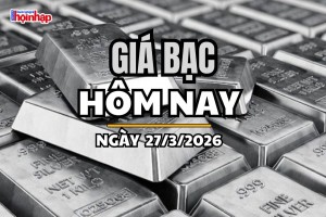 Giá bạc hôm nay 27/3/2026: Giá bạc giảm sâu, thị trường chịu áp lực kép từ trong nước và thế giới