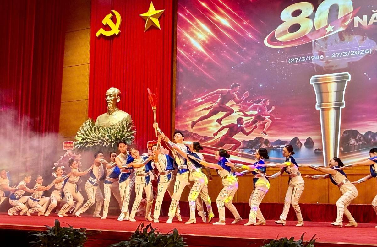 Tiết mục văn nghệ tại buổi lễ