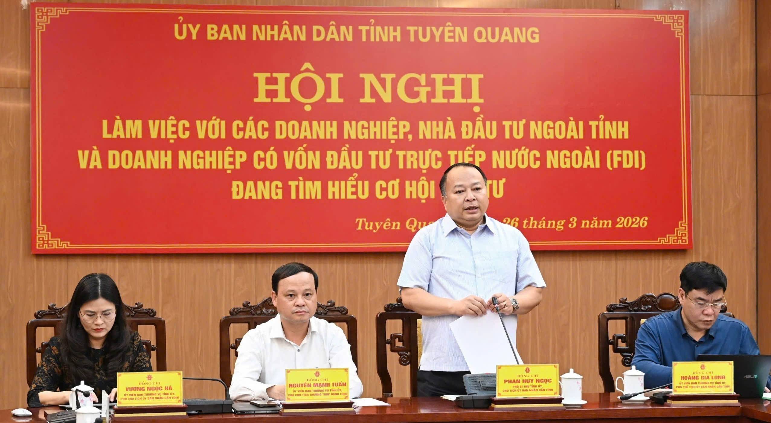 Chủ tịch UBND tỉnh Tuyên Quang Phan Huy Ngọc