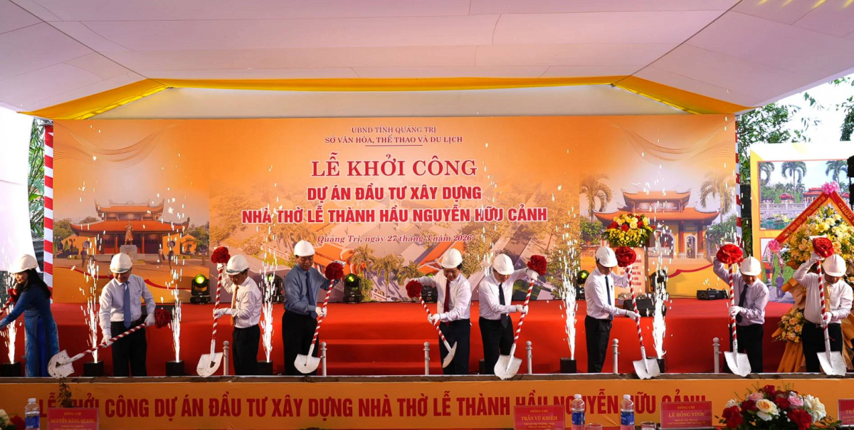 Quảng Trị khởi công xây dựng Nhà thờ Lễ Thành hầu Nguyễn Hữu Cảnh
