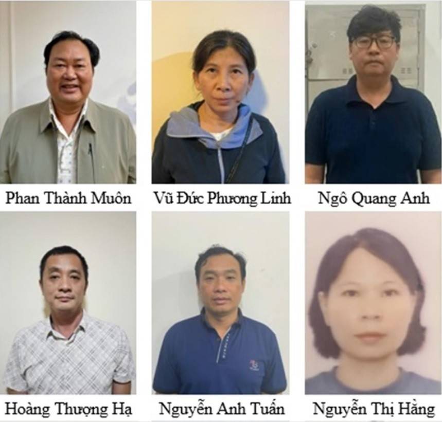 Bị can Phạm Thành Muôn và đồng phạm (Ảnh:VKSND Tối cao).