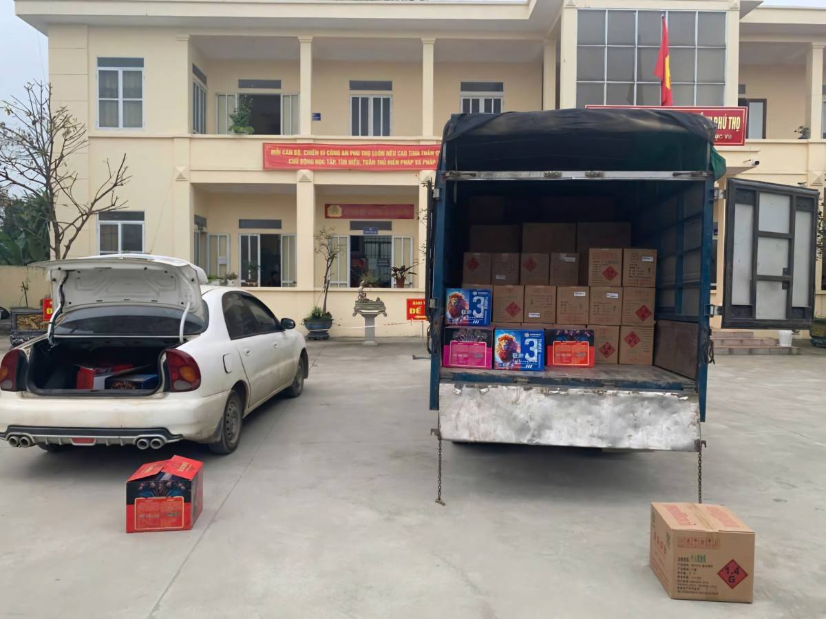 Khởi tố vụ buôn gần 2 tấn pháo nổ tại Phú Thọ