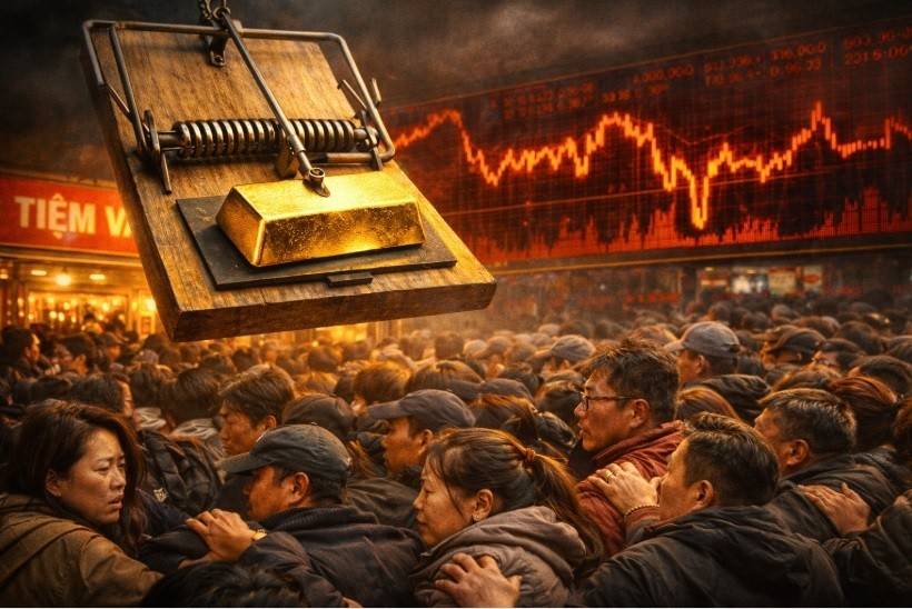 Cơn sốt vàng có thể bùng lên rất nhanh, nhưng chính tâm lý đám đông mới là chiếc bẫy nguy hiểm nhất với người mua thiếu kỷ luật (Ảnh minh hoạ).