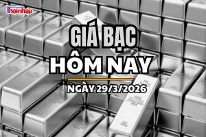 Giá bạc hôm nay 29/3/2026: Giá bạc tiếp đà tăng nhẹ, “bứt phá” tại Phú Quý