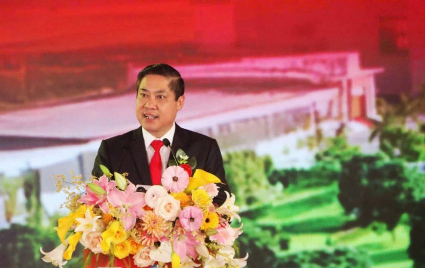 Ông Phan Thái Bình - Phó Chủ tịch UBND thành phố Đà Nẵng phát biểu tại lễ khởi công