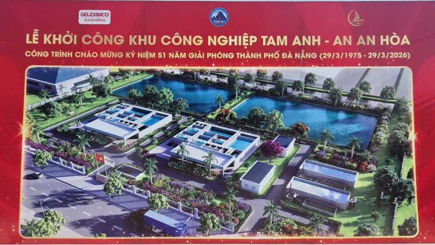 Phối cảnh Dự án KCN Tam Anh – An An Hòa có quy mô hơn 435 ha, tổng vốn đầu tư khoảng 4.152 tỷ đồng.