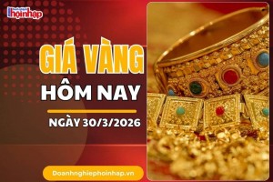 Giá vàng hôm nay 30/3: Vàng trong nước duy trì ở mức đỉnh, thế giới giảm