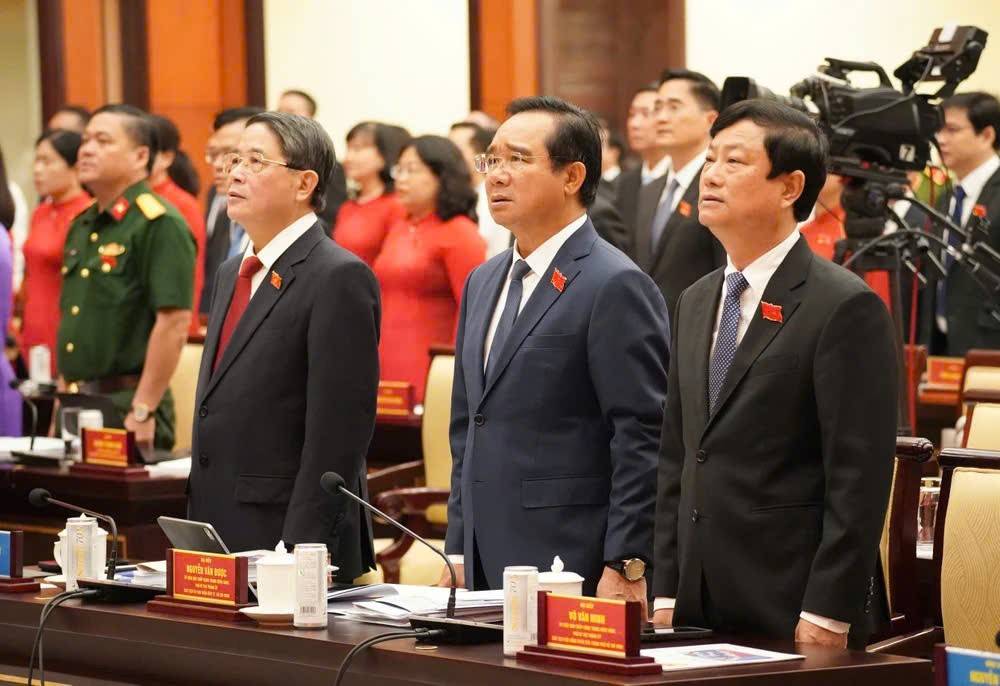 Ông Nguyễn Đức Hải, Phó Chủ tịch Quốc hội; ông Nguyễn Văn Được, Chủ tịch UBND TP.HCM và ông Võ Văn Minh, Chủ tịch HĐND TP.HCM, 