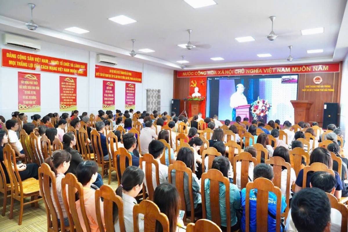 Hội nghị  hướng dẫn  hộ kinh doanh  thuế cơ sở 2 TP Hải Phòng