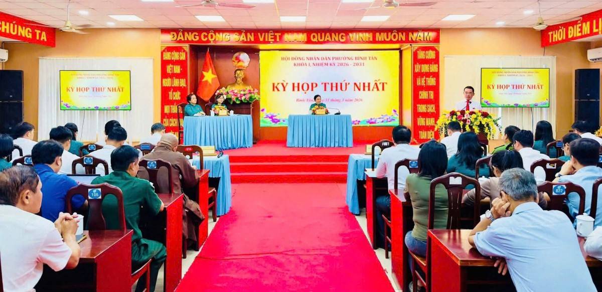 Kỳ họp thứ Nhất HĐND phường Bình Tân khóa I