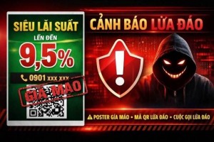Vietcombank cảnh báo poster lãi suất giả: Bẫy mới nhắm vào người gửi tiền