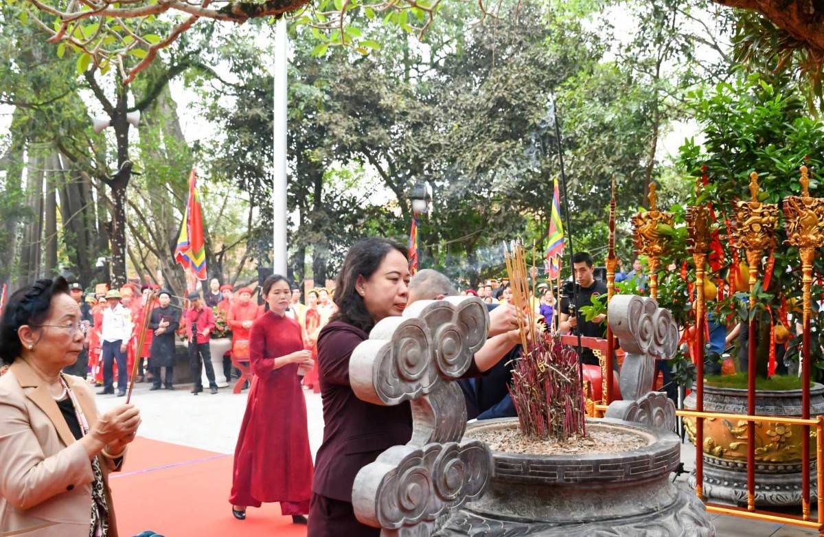 Phó Chủ tịch nước Võ Thị Ánh Xuân dự khai mạc Lễ hội Tây Thiên 2026