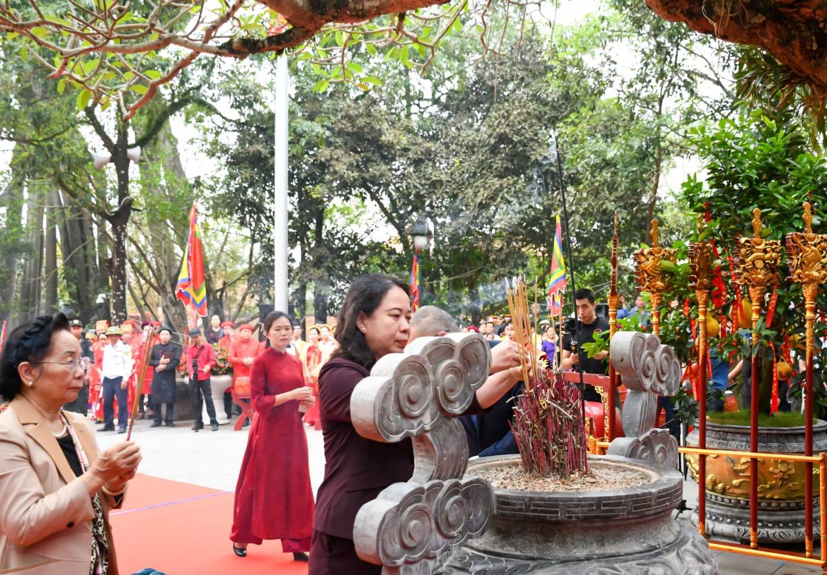 Phó Chủ tịch nước Võ Thị Ánh Xuân dự khai mạc Lễ hội Tây Thiên 2026