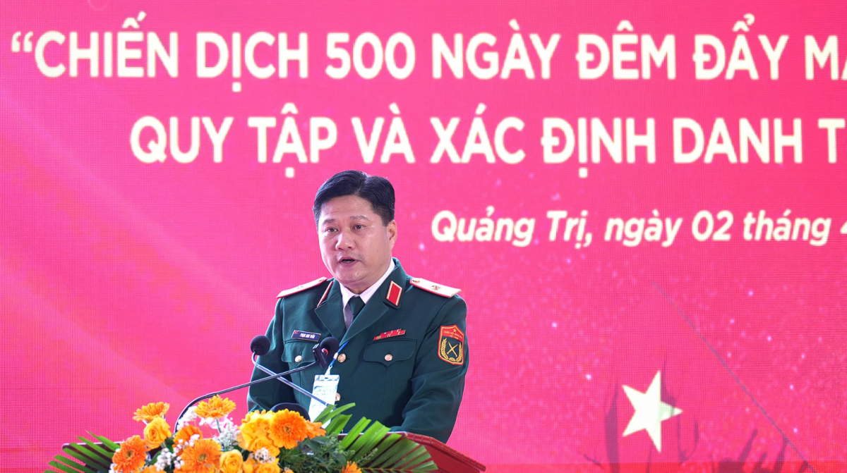 Quảng Trị: Tổ chức lễ phát động “Chiến dịch 500 ngày đêm đẩy mạnh thực hiện tìm kiếm, quy tập và xác định danh tính hài cốt liệt sĩ”