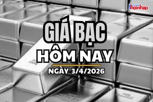 Giá bạc hôm nay 3/4/2026: Giá bạc đồng loạt giảm sâu