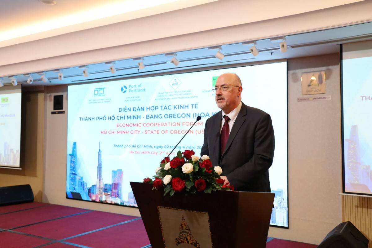 ông Gregory Harris – Trưởng bộ phận Thương mại, Tổng Lãnh sự quán Hoa Kỳ tại TP. Hồ Chí Minh