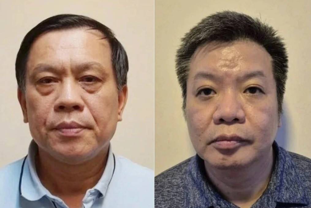 Bị can Nguyễn Bá Hoan (trái) và Tống Hải Nam (Ảnh: Bộ Công an).