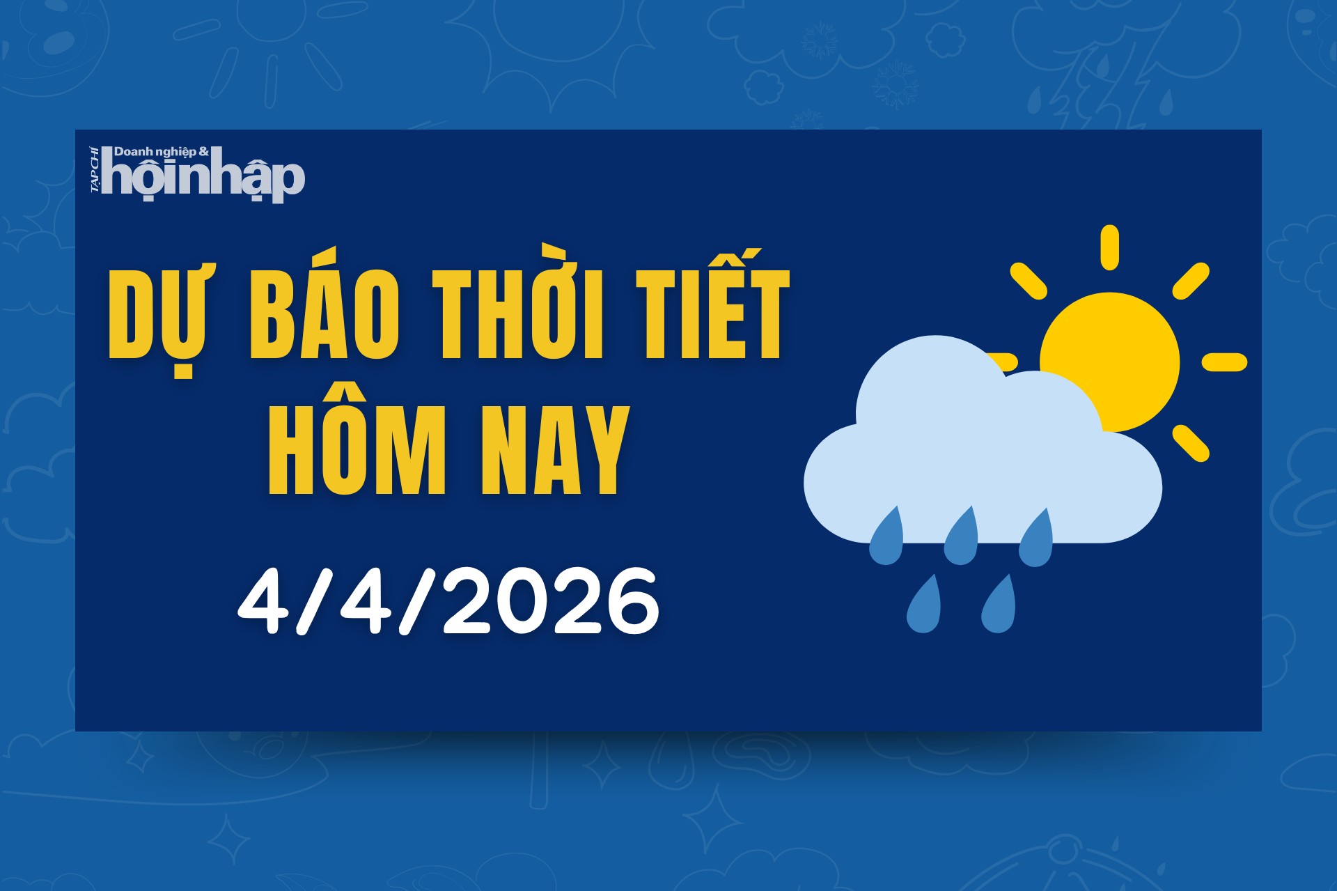Thời tiết hôm nay 4/4: Miền Bắc trời mát mẻ