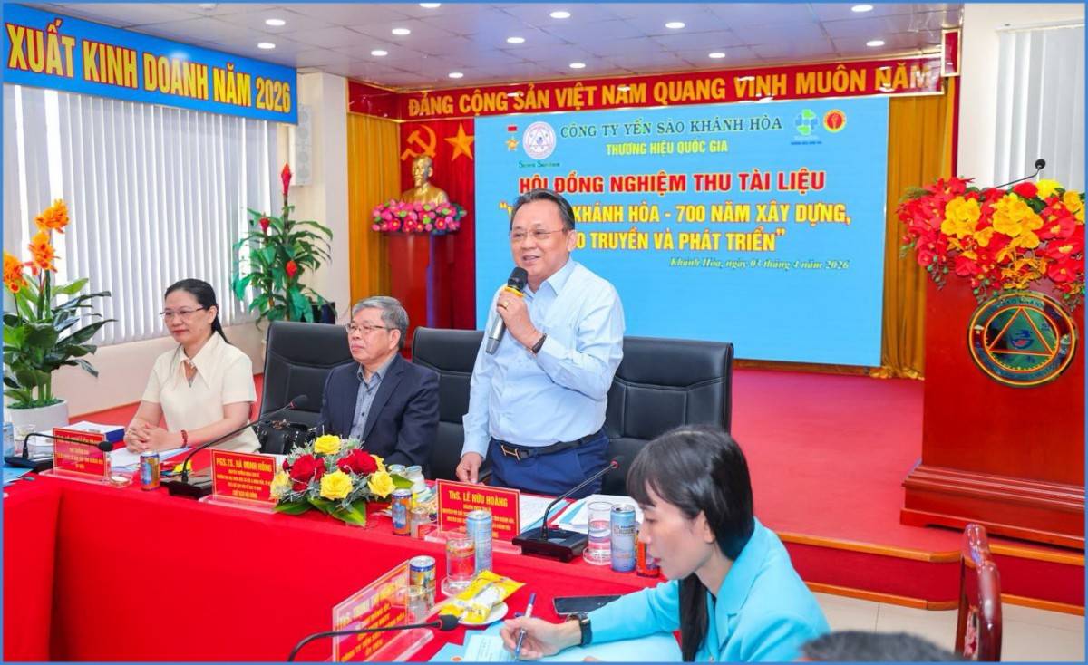 Nghiệm thu tài liệu “Yến Sào Khánh Hòa, 700 năm xây dựng, trao truyền và phát triển”