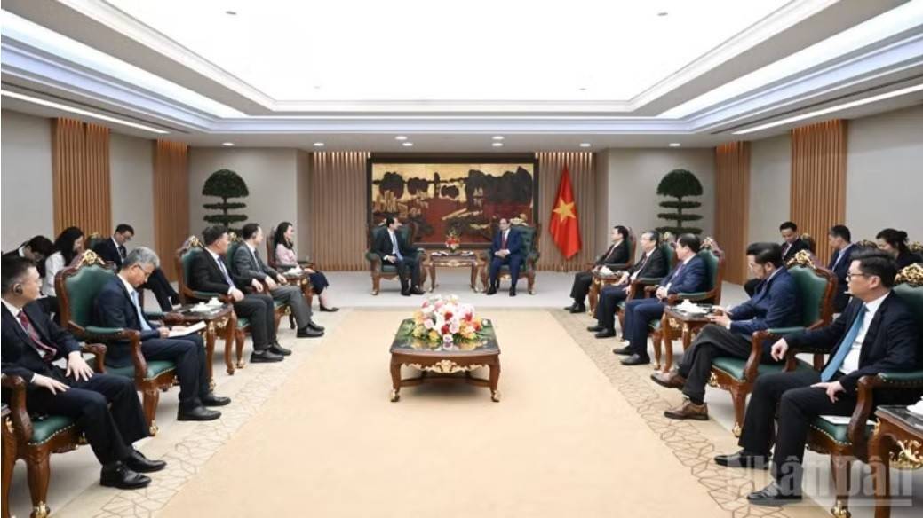 Quang cảnh buổi tiếp (Ảnh: https://nhandan.vn).