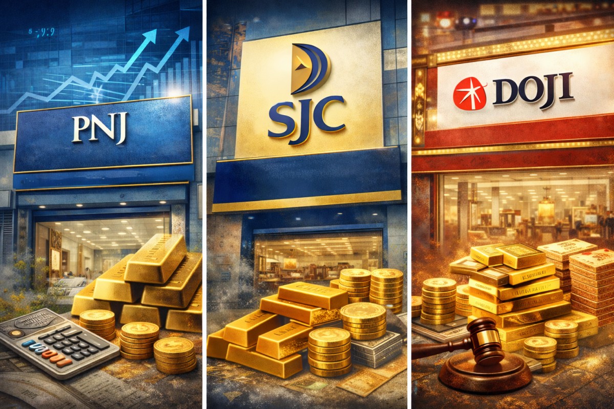 PNJ, SJC, DOJI kiếm tiền ra sao trong cơn sốt vàng?