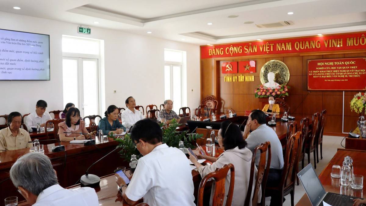 Tây Ninh: Hội nghị trực tuyến quán triệt và triển khai thực hiện Nghị quyết Đại hội XIV của Đảng