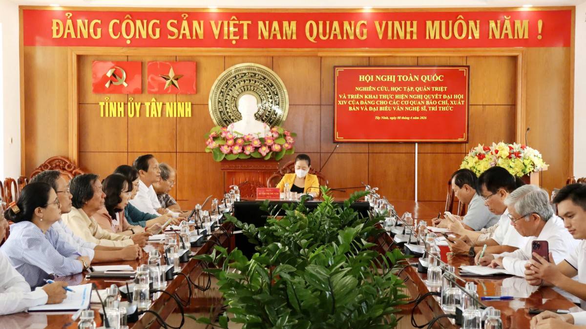 Tây Ninh: Hội nghị trực tuyến quán triệt và triển khai thực hiện Nghị quyết Đại hội XIV của Đảng