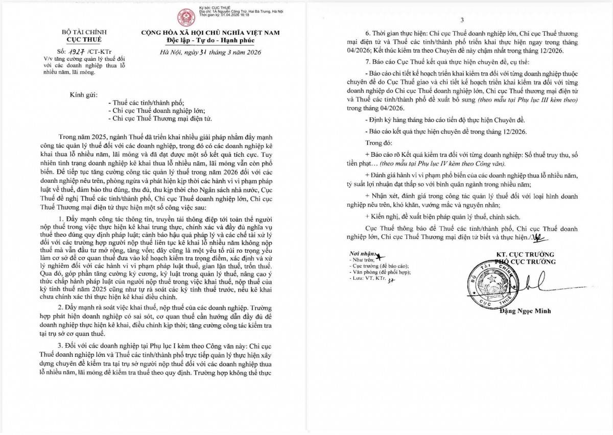 Danh sách 302 doanh nghiệp đi kèm Công văn 1927/CT-KTr là một tín hiệu rất rõ: ngành Thuế đang bỏ dần cách quản lý dàn hàng ngang để chuyển sang khoanh đúng nhóm có xác suất rủi ro cao.