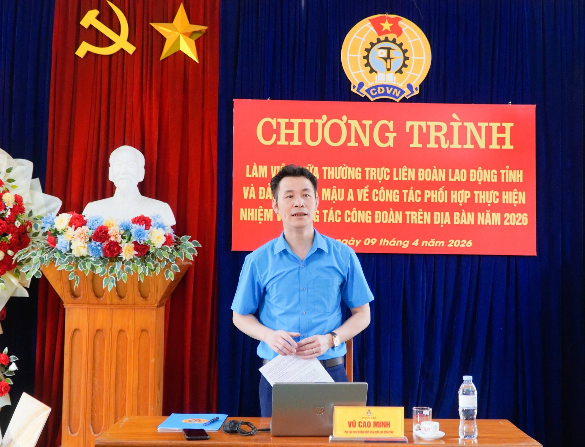 ông Vũ Cao Minh – Phó Chủ tịch Thường trực LĐLĐ tỉnh Lào Cai 