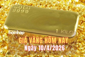 Giá vàng hôm nay 10/4: Giá vàng giảm mạnh