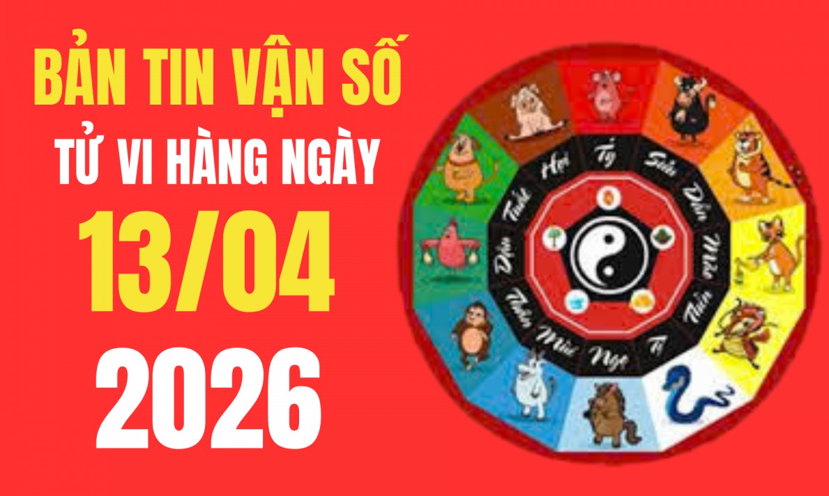 Tử vi - Vận số ngày 13/4/2026: Ngày Đinh Tỵ bình hòa, thuận lợi khai trương, cưới hỏi, xuất hành hướng Nam đón tài lộc.