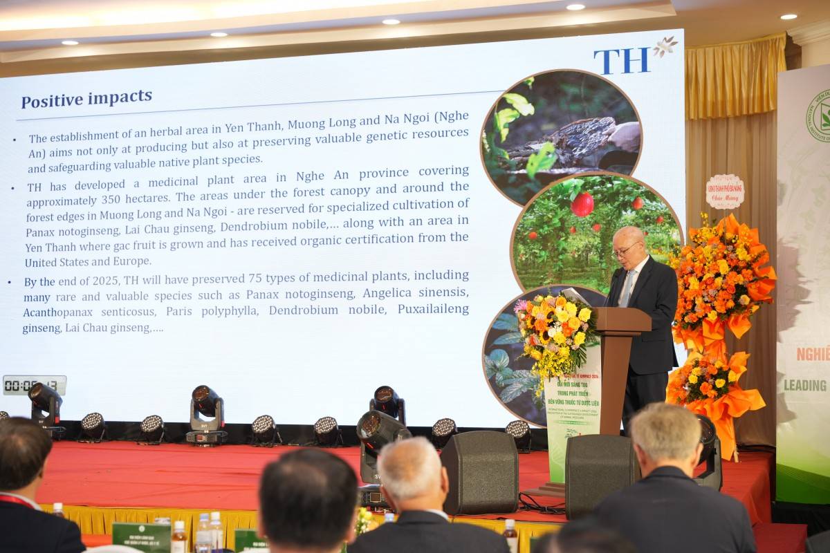 Tập đoàn TH chia sẻ về chuỗi giá trị dược liệu là “tài sản sức khỏe” của quốc gia