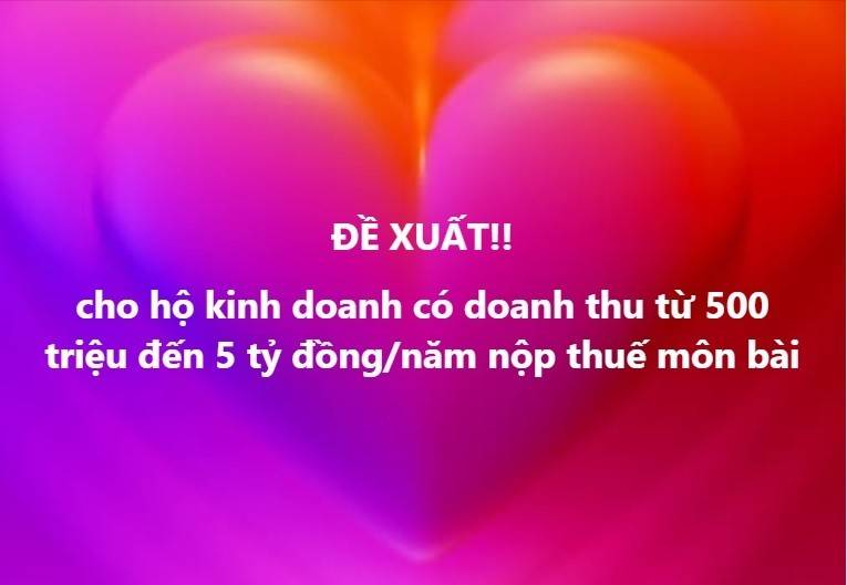 Có những facebooker nhiệt thành ủng hộ sự tâm huyết của đại biểu Nguyễn Văn Thân với thuế hộ kinh doanh bằng hình ảnh trái tim đỏ thắm.