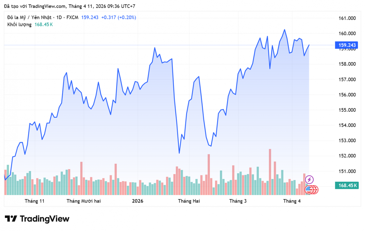 Tỷ giá Yên Nhật hôm nay 11/4/2026: